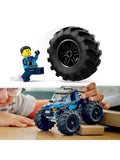 LEGO City blue monster truck toy vehicle building set, UK version