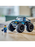 LEGO City blue monster truck toy vehicle building set, UK version