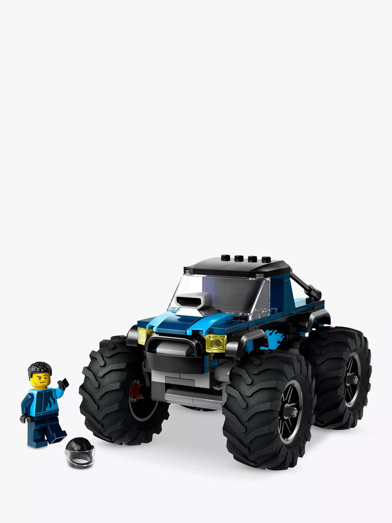 LEGO City blue monster truck toy vehicle building set, UK version