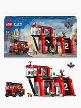 John Lewis LEGO City Fire Station with Fire Engine Toy Playset- Buy online at McGrocer
