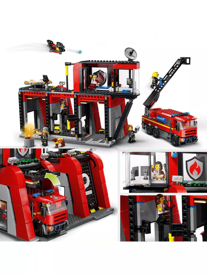 LEGO City Fire Station toy playset, UK version