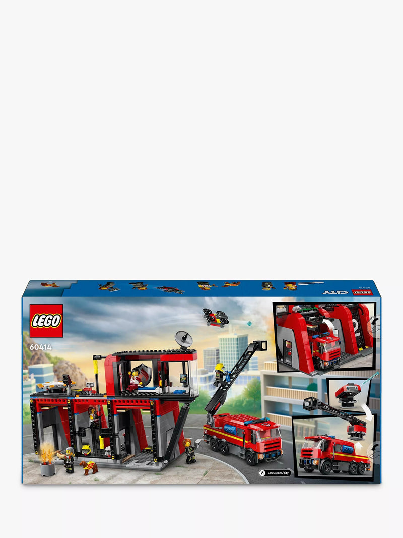 LEGO City Fire Station toy playset, UK version