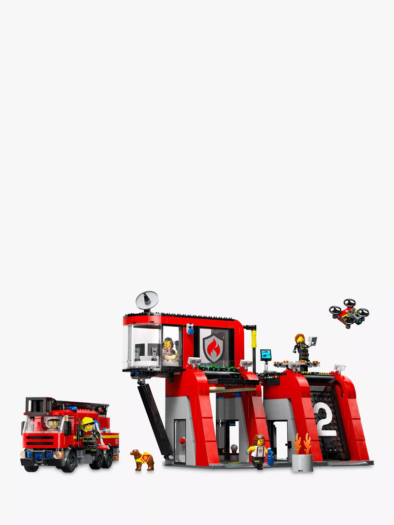 LEGO City Fire Station toy playset, UK version