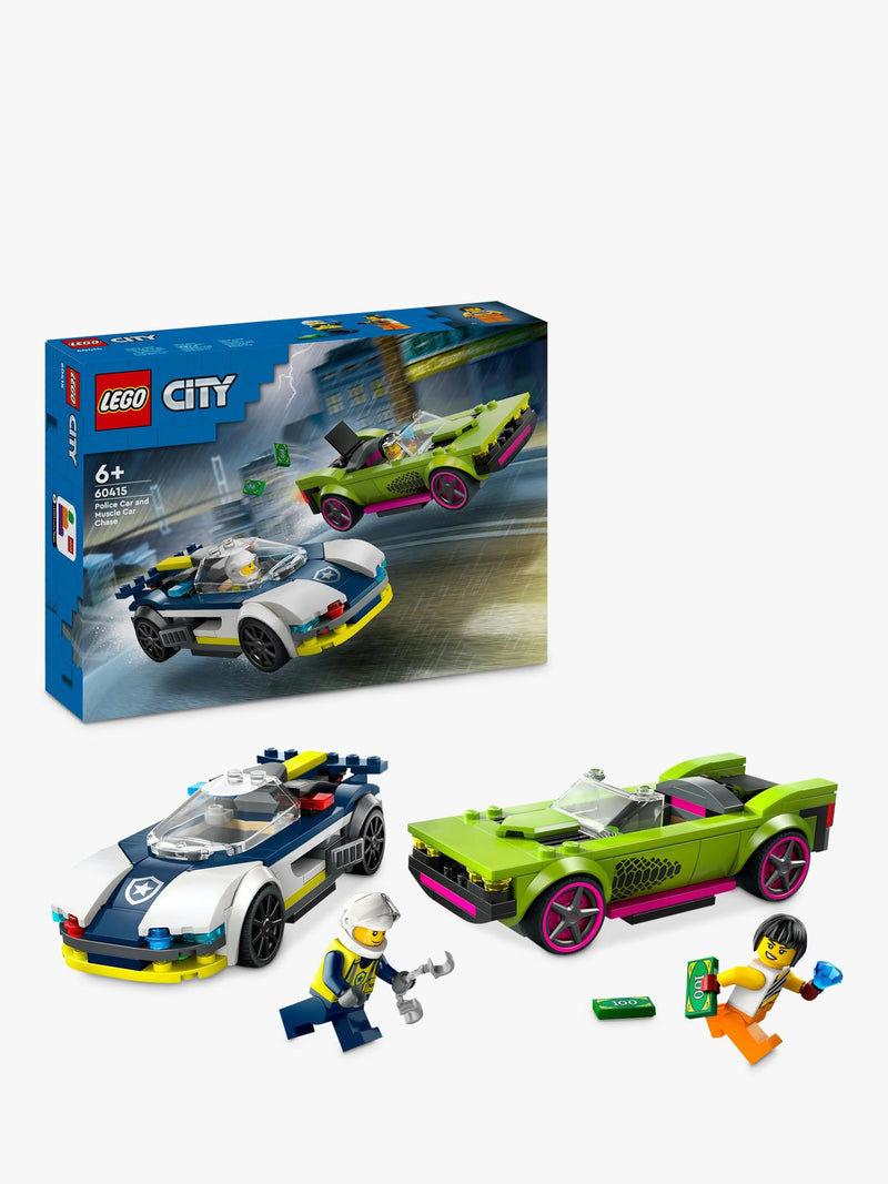 LEGO City Police Car Muscle Car Chase building set 213 pieces, UK version