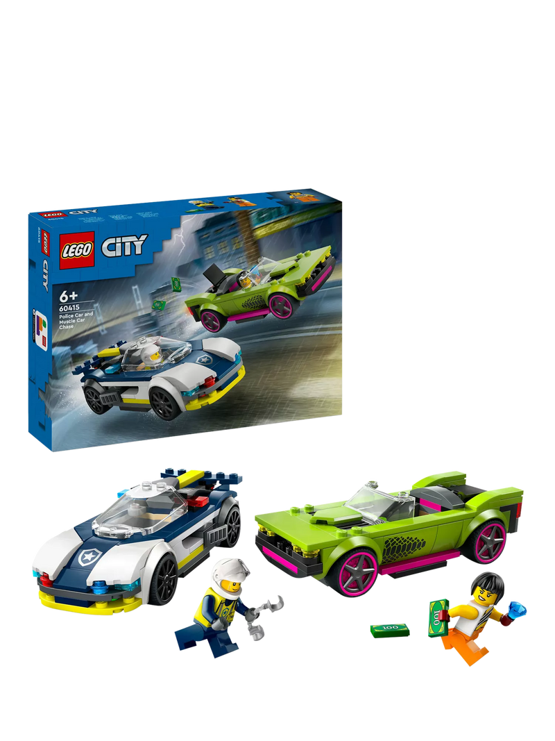 LEGO City Police Car Muscle Car Chase building set 213 pieces, UK version