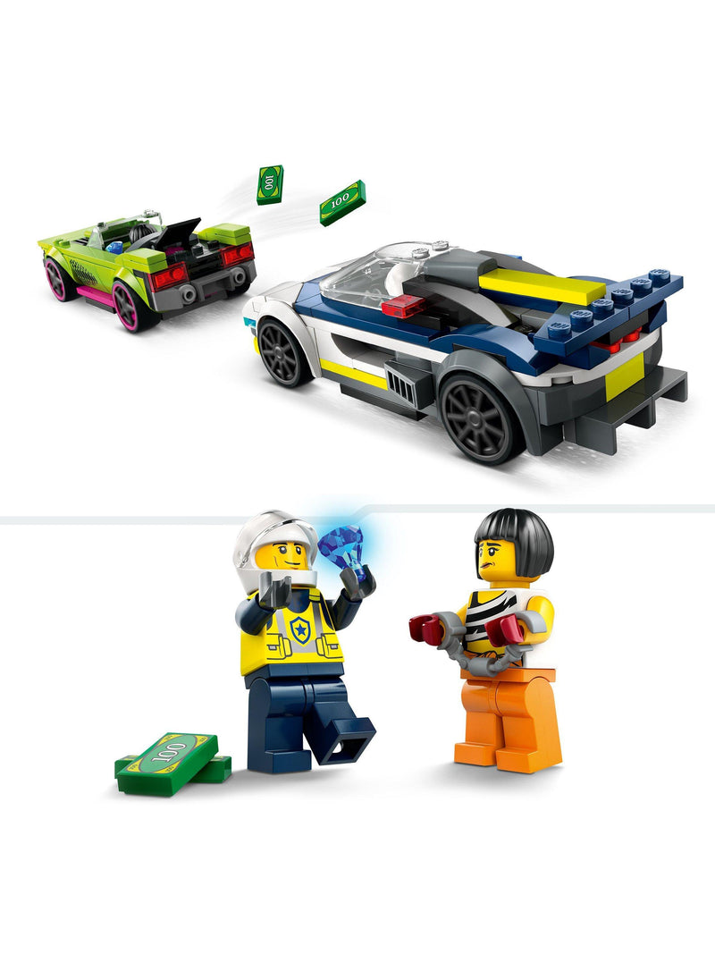 LEGO City Police Car Muscle Car Chase building set 213 pieces, UK version
