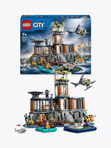 John Lewis Police Prison Island Building Set with Helicopter and Minifigures 980 Pieces- Buy online at McGrocer