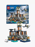 LEGO police prison island building set with helicopter and minifigures 980 pieces, UK version