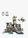 LEGO police prison island building set with helicopter and minifigures 980 pieces, UK version