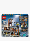LEGO police prison island building set with helicopter and minifigures 980 pieces, UK version