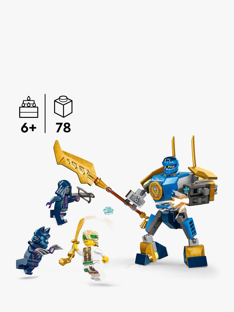 LEGO Ninjago Jay Mech Set 78 Pieces, imported from the UK.