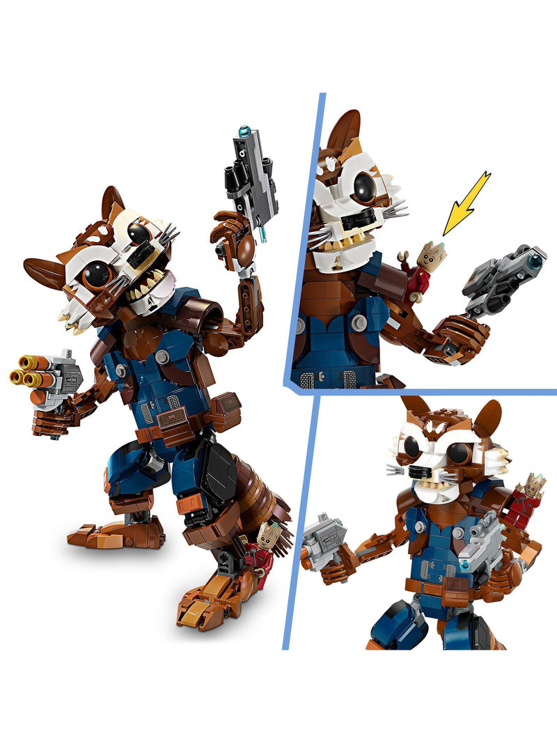 LEGO Rocket and Baby Groot Figures 566 Pieces, UK version