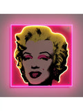 Yellowpop Marilyn Monroe LED neon sign in hot pink and yellow (British brand)