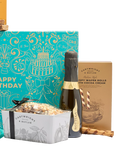Cartwright & Butler happy birthday gift box with sweet treats and prosecco - British product