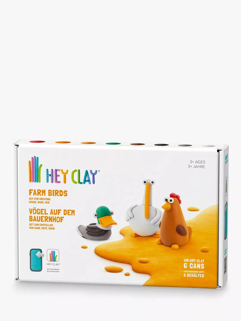 TOMY Hey Clay Farm Birds craft kit 6 cans - British product