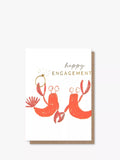 Caroline Gardner Lobsters engagement card 10cm, UK version
