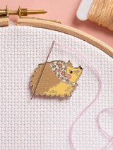John Lewis Caterpillar Cross Stitch Mrs. Hedgehog Needle Minder- Buy online at McGrocer