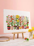Caterpillar Cross Stitch Bloom and Grow cross stitch kit (British brand)