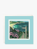 Coast Path Paintworks Greeting Card Blank Inside with White Envelope