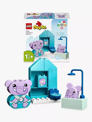 Buildable Bath Time Toy Set with Elephant Figures for Toddlers