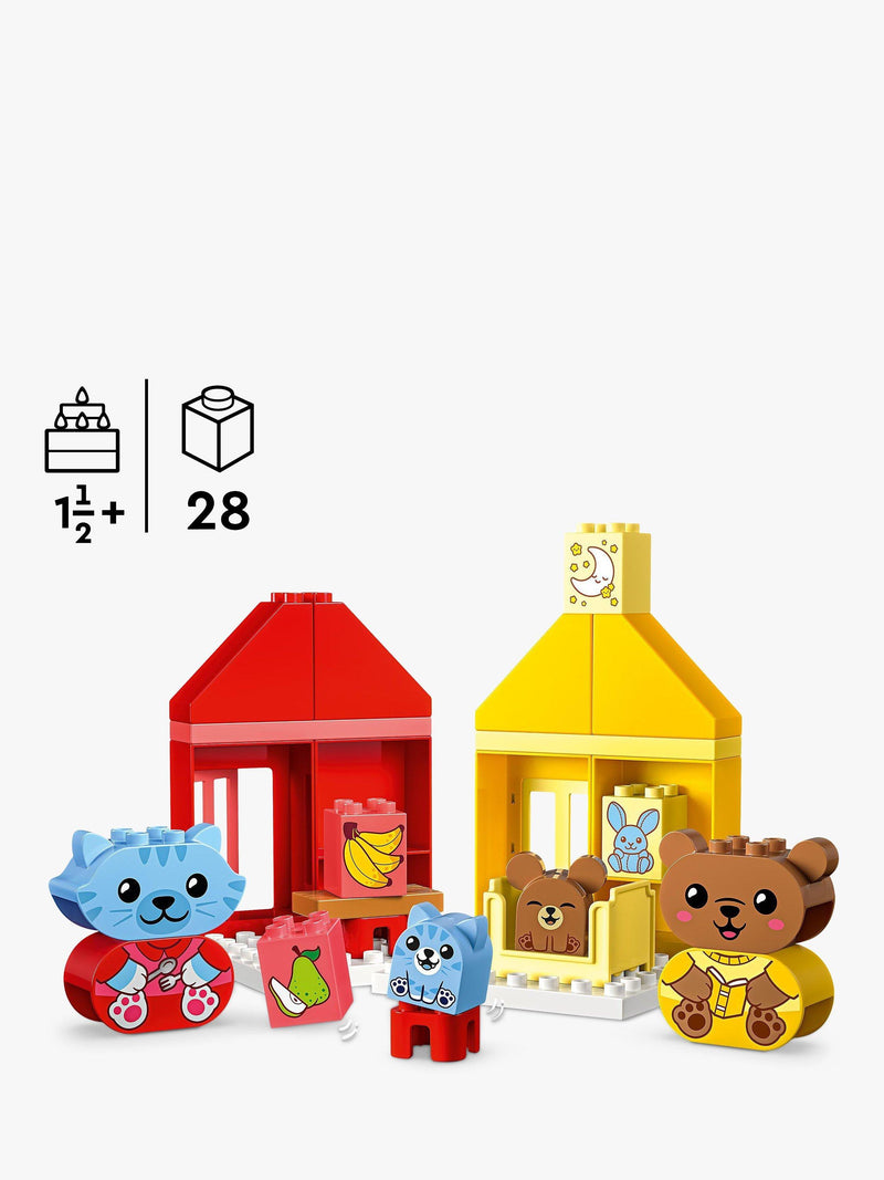 LEGO DUPLO Routines quotidiennes manger coucher 28 pièces (marque britannique)