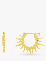 John Lewis Estella Bartlett Sun Huggie Hoop Earrings, Gold- Buy online at McGrocer