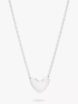 John Lewis Estella Bartlett Domed Heart Necklace - 41-45cm- Buy online at McGrocer