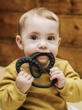 Etta Loves baby natural rubber teether black - British product