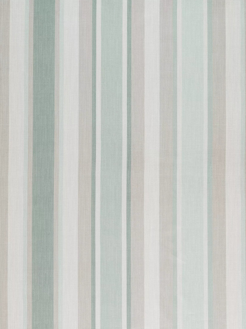 Laura Ashley Awning Stripe Furnishing Fabric, Smoke Green