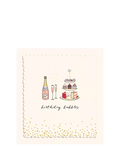 The Proper Mail Company afternoon tea birthday card 10x10cm - British product