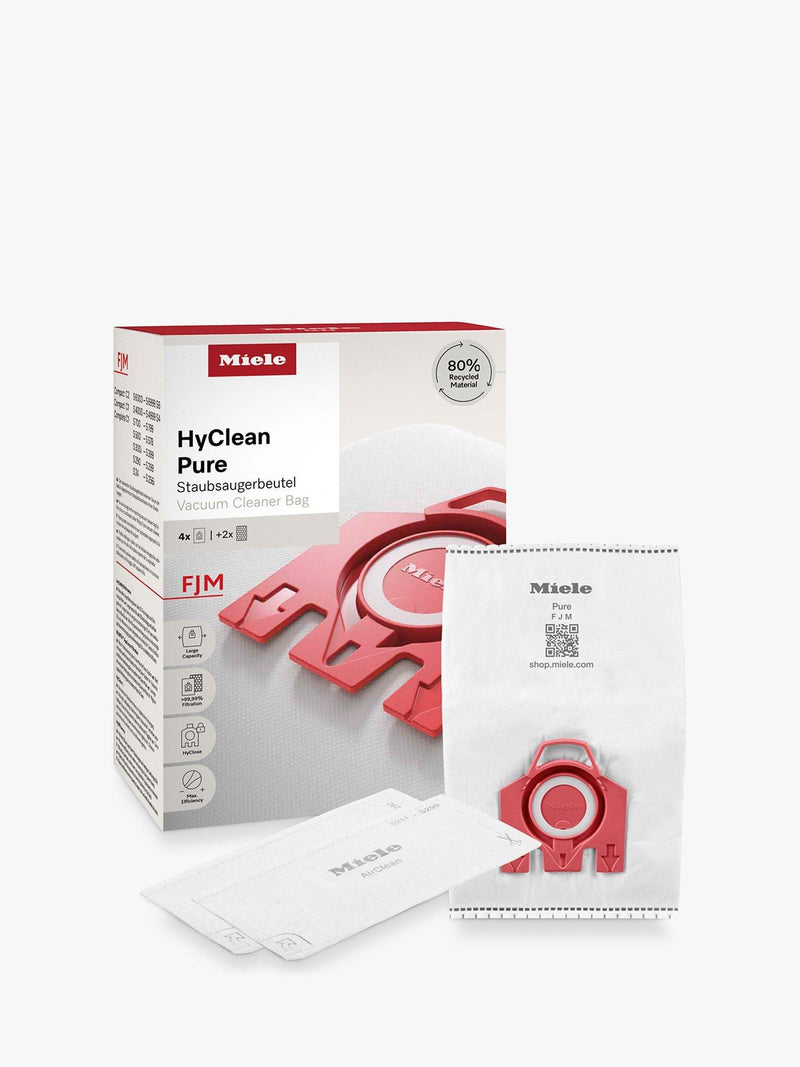 Miele HyClean Pure vacuum cleaner bags pack of 4 - British product