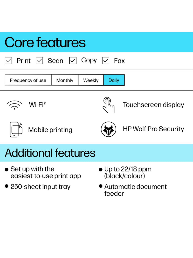 HP OfficeJet Pro 9120e all-in-one printer - British product