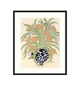 John Lewis John Lewis La Poire Apricot Tulips Framed Print and Mount in Green and Orange- Buy online at McGrocer