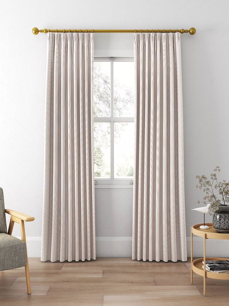 Clarke & Clarke Breton made to measure curtains blush stripe, UK version