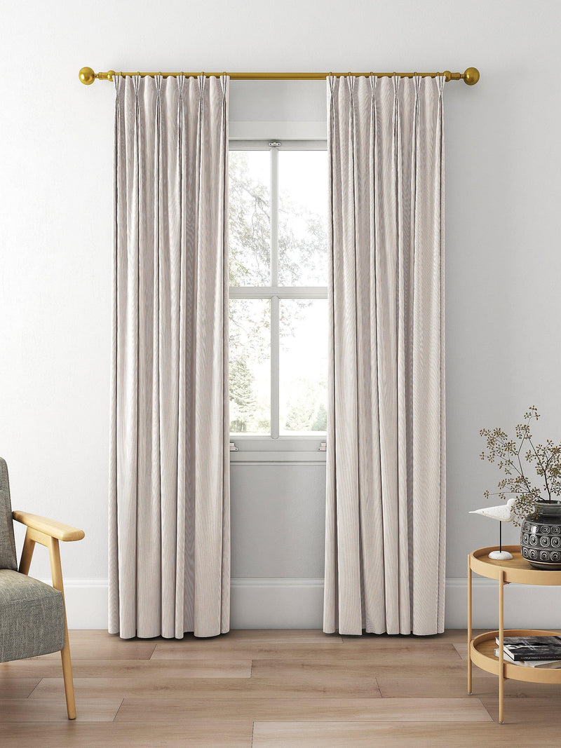 Clarke & Clarke Breton made to measure curtains blush stripe, UK version