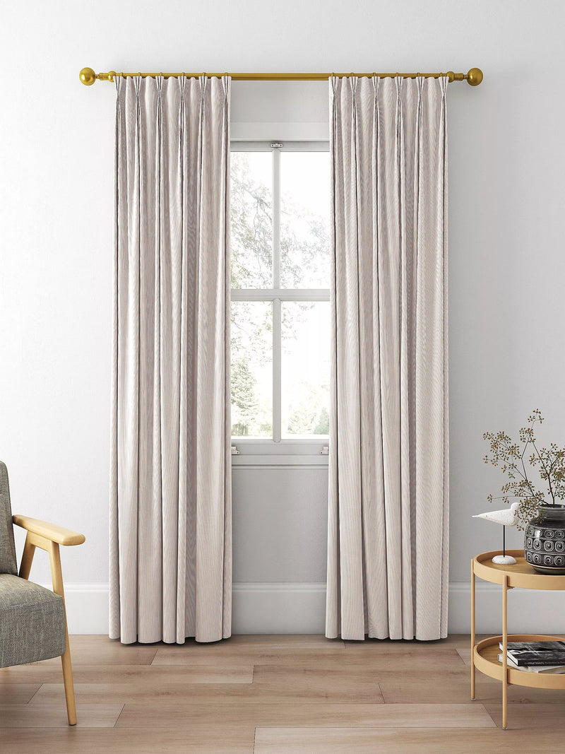 Clarke & Clarke Breton made to measure curtains blush stripe, UK version