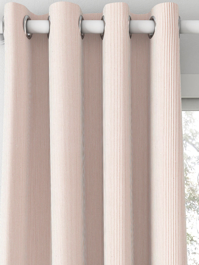 Clarke & Clarke Breton made to measure curtains blush stripe, UK version