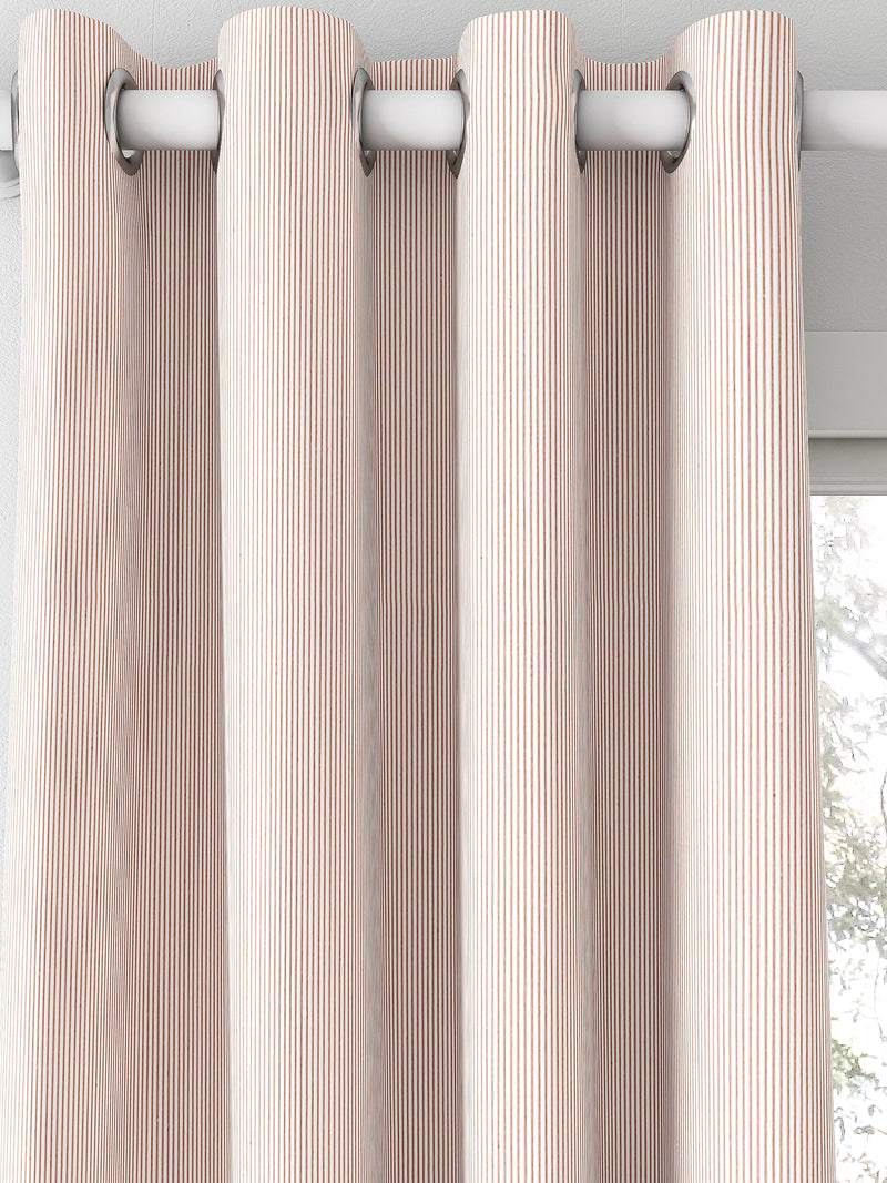 Clarke & Clarke Breton made to measure curtains blush stripe, UK version