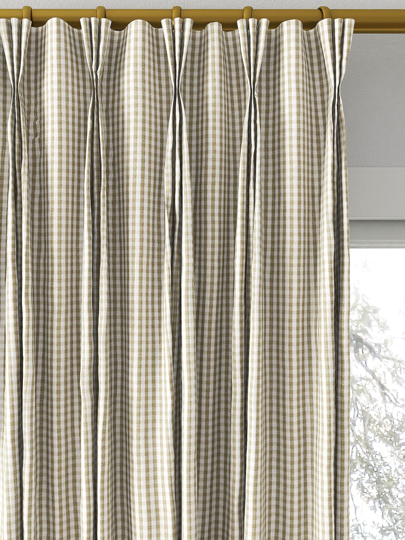 Clarke & Clarke made to measure curtains in Dove 140cm width, UK version