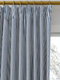 Clarke & Clarke navy curtain or roman blind made to measure, UK version