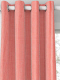 Clarke & Clarke Windsor curtain fabric Rouge check pattern, imported from the UK