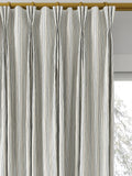 Clarke & Clarke Maryland denim stripe curtain fabric (British brand)