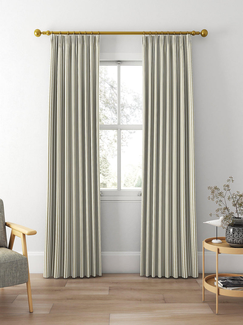 Clarke & Clarke linen stripe curtain fabric, UK version