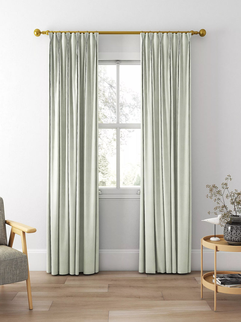 Clarke & Clarke Spencer sage curtain, imported from the UK