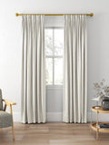 Clarke & Clarke Edison made to measure curtains charcoal natural stripe fabric, UK version