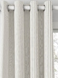 Clarke & Clarke Edison made to measure curtains charcoal natural stripe fabric, UK version