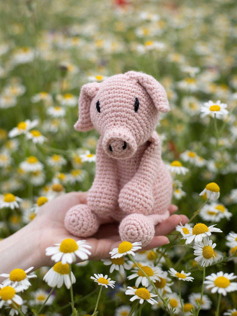 TOFT Richard the Pig crochet kit 80g, imported from the UK