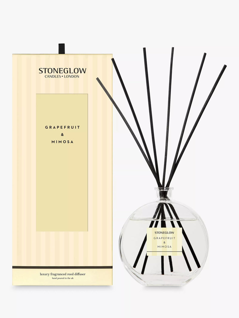 Stoneglow Grapefruit & Mimosa reed diffuser 460ml (British brand)