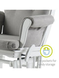 Kub Kielder gliding nursing chair with footstool, UK version