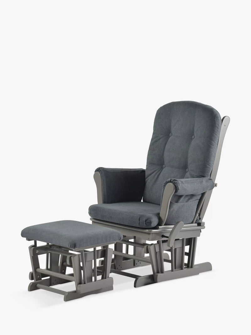 Kub Kielder gliding nursing chair with footstool, UK version